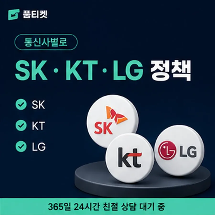 품티켓 원스토어 회선의 콘텐츠이용료 한도 인앱 결제 자리 안내 이미지
